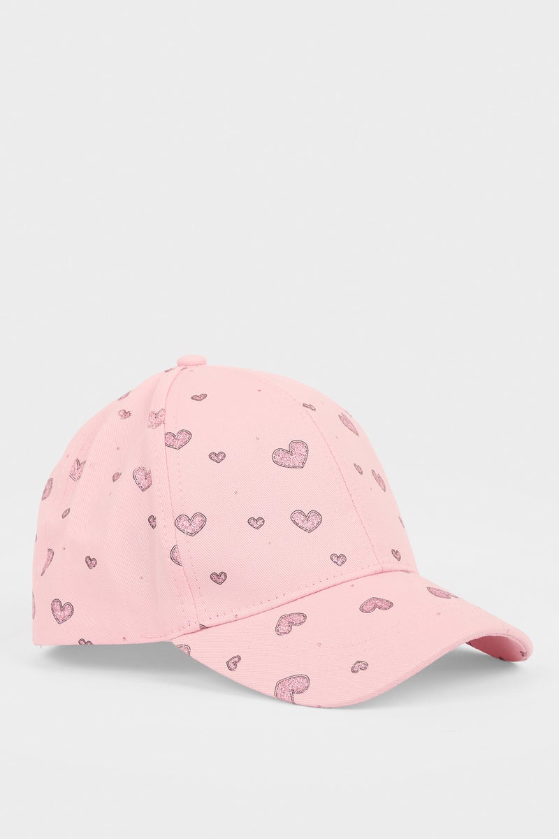 ديفاكتو كاب بناتي قطن بطبعة قلب - Image 2